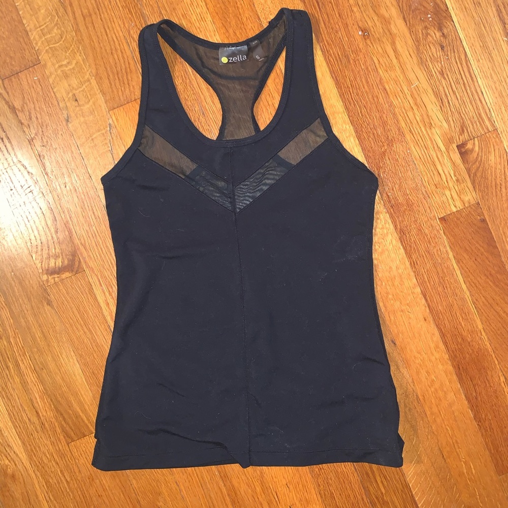 Zella Mesh Cutout Racerback Tank